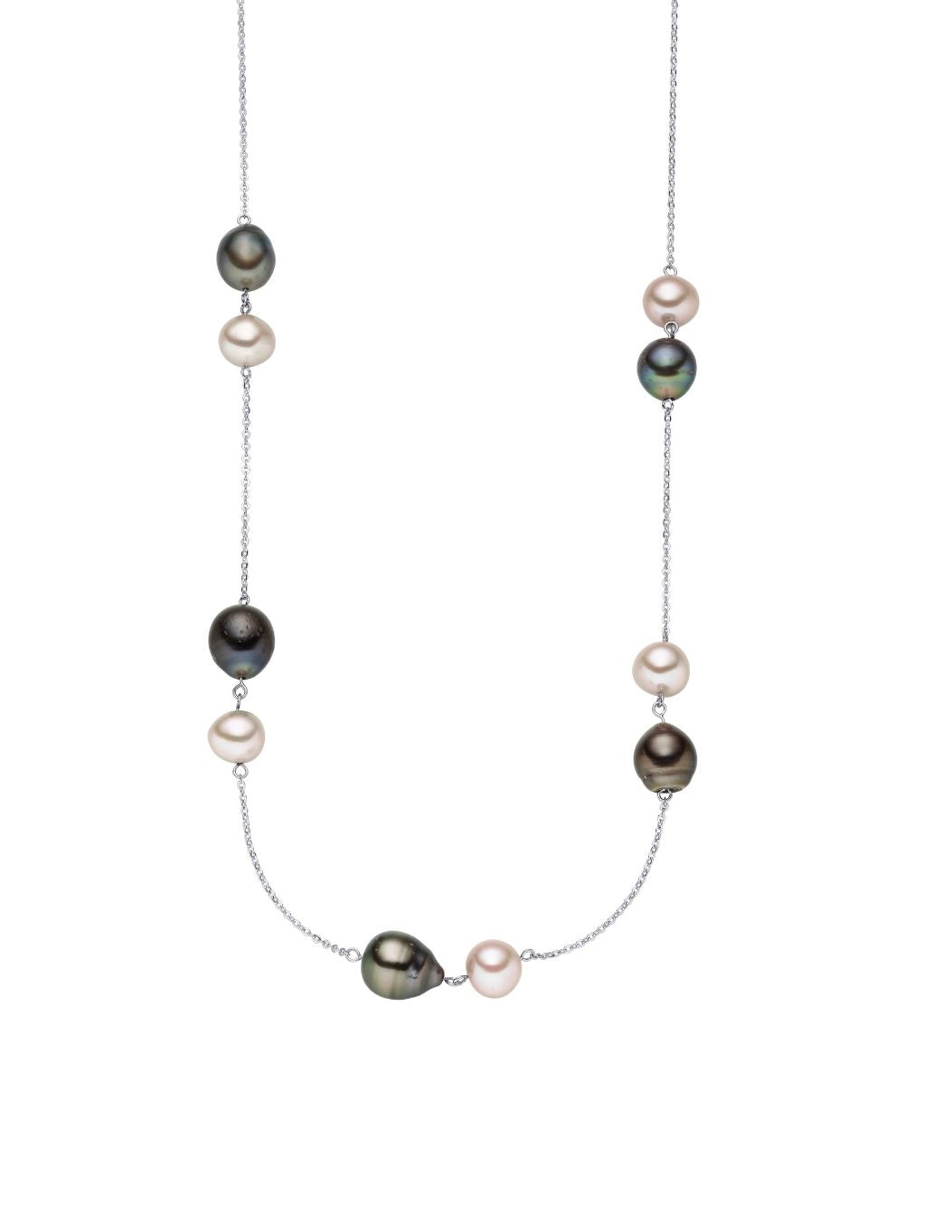 Produktbild von Kette / Silber 925 / Perle Multicolor 60