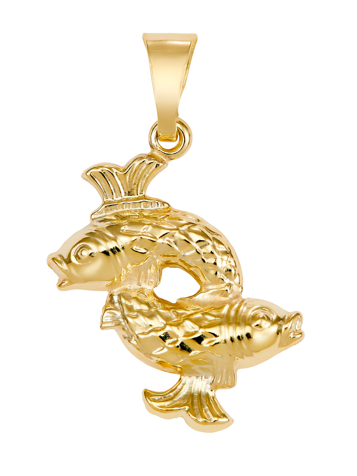 Produktbild von Sternzeichen-Anhänger Fische Gelbgold