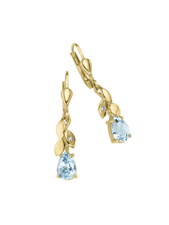 Produktbild von Ohrringe Brunnera Gelbgold