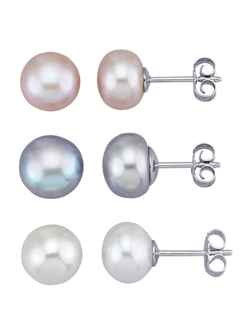 Produktbild von Ohrstecker / Silber 925 / Perle Multicolor Ohne Größe